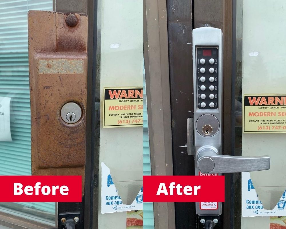 upgraded commercial lock